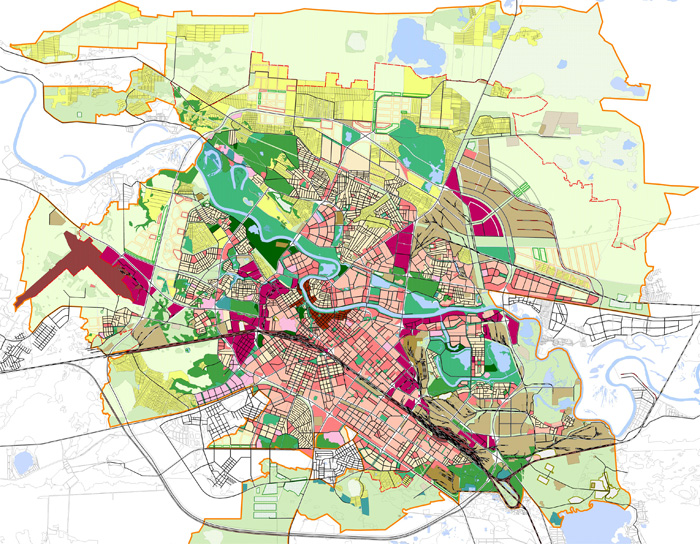 Тюмень генеральный план городского округа основной чертеж